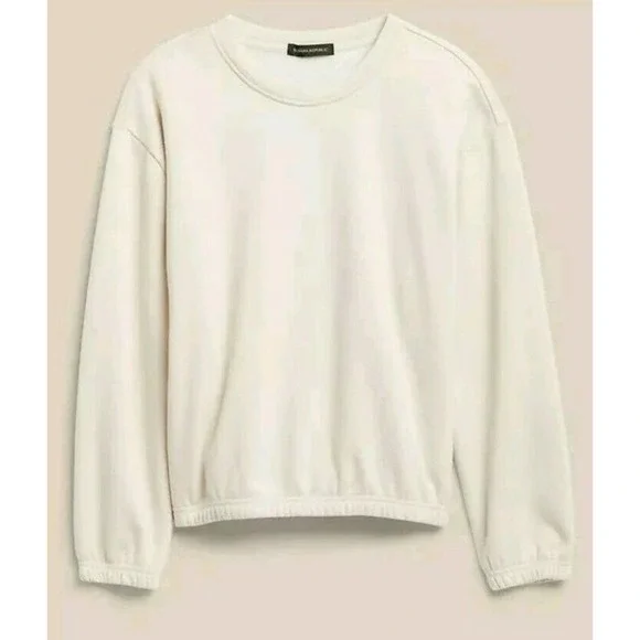 BANANA REPUBLIC Women Cozy Velour-Lined Bubble-Sleeve Sweatshirt Sz XXL … - Picture 3 of 3